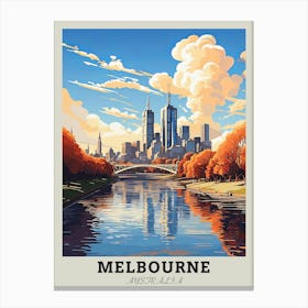 Melbourne Cityscape Australia Canvas Print