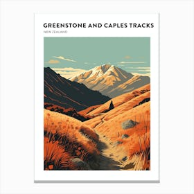 Greenstone And Caples Tracks New Zealand 1 Hiking Trail Landscape Poster Canvas Print