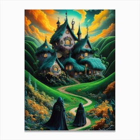 Two Ghouls In A House Canvas Print