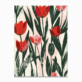 Red Tulips 8 Canvas Print