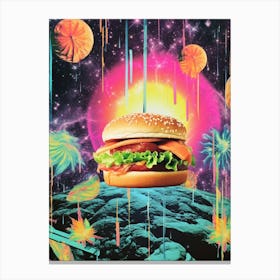 Hamburger Space Collage 2 Canvas Print