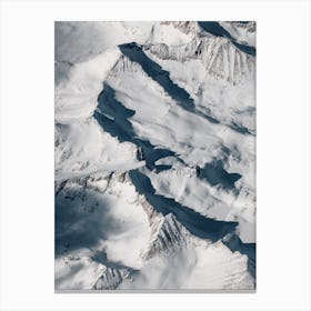 Snow Covered Mountains Canvas Print