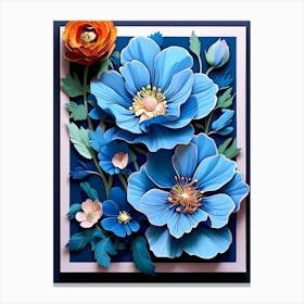 Blue Flowers 8 Canvas Print