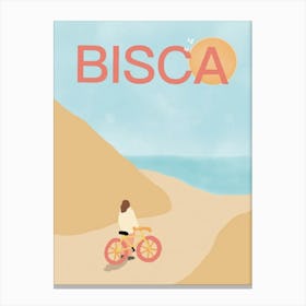 Biscarrosse, plage, summer Canvas Print