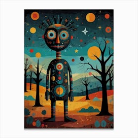 Alien In The Forest Canvas Print