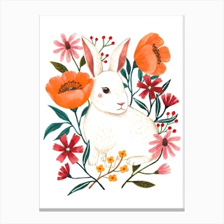 White Rabbit Canvas Print