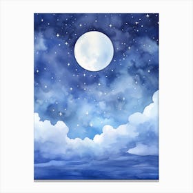 Moon In The Sky Canvas Print