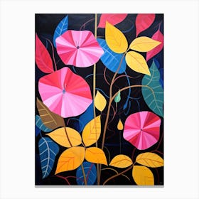 Bougainvillea 3 Hilma Af Klint Inspired Flower Illustration Canvas Print