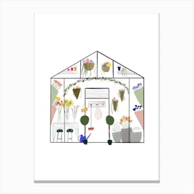 The Flower House Canvas Print