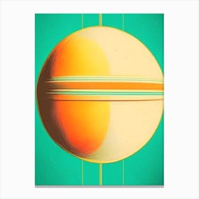 Uranus Vintage Sketch Space Canvas Print