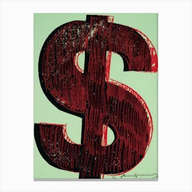 Dollar Sign Canvas Print