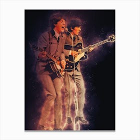 Spirit Of Paul Mccartney And George Harrison Canvas Print