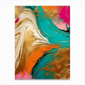 Swirls of Colors Art Canvas Print