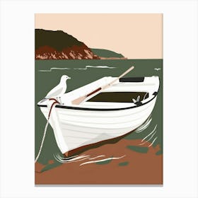 Boat On The Beach 3 Canvas Print