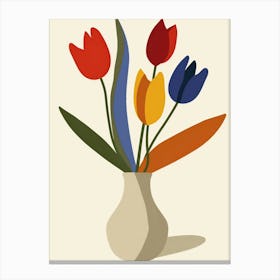 Tulips In A Vase 33 Canvas Print