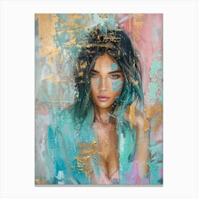 Sexy Girl pastel abstract Canvas Print