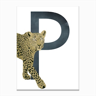 P Panther Canvas Print