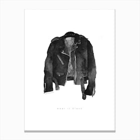 Leather Jacket Canvas Print