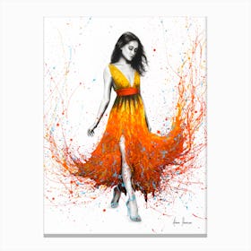 Electric Flame Canvas Print