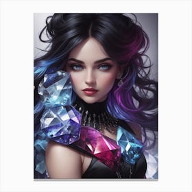 Girl With Jewels Canvas Print