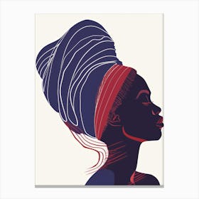 Portrait Of African Woman 40 Canvas Print