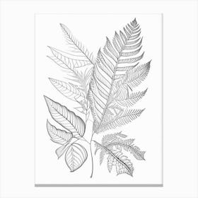 Leaf Pattern 4 Canvas Print