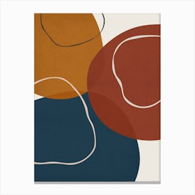 Expressive boho shapes 9 Canvas Print