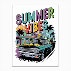 Oldsmobile Summer Vibes Vintage Look Canvas Print