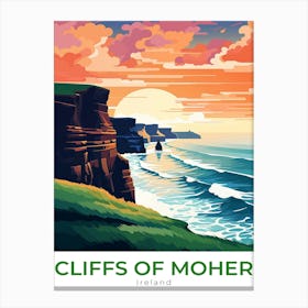 Ireland Cliffs Of Moher Travel Canvas Print