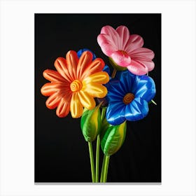 Bright Inflatable Flowers Cineraria 1 Canvas Print