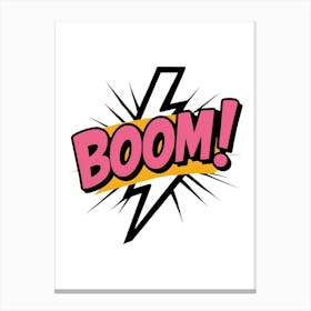 Boom Comic Canvas Print