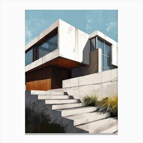 Modern Architecture Minimalist 18 Canvas Print