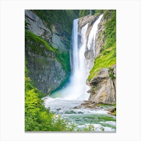 Grawa Waterfall, Austria Majestic, Beautiful & Classic (1) Canvas Print