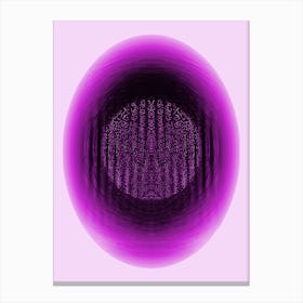 Dark Cosmic Egg Lilac 1 Canvas Print