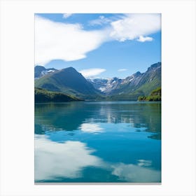 Lake In Alaska Canvas Print