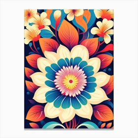 Floral Background Canvas Print