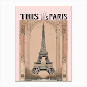 This Is Paris Antique Art Print Canvas Print