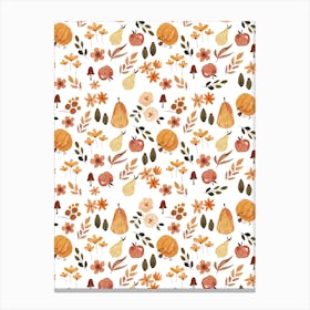 Watercolour Fall Canvas Print