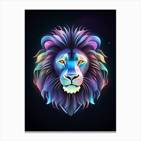 Colorful Lion 3 Canvas Print