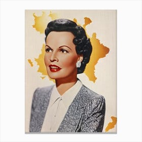 Gale Sondergaard Retro Collage Movies Canvas Print