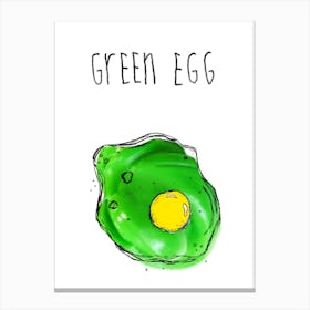 Green Egg Canvas Print