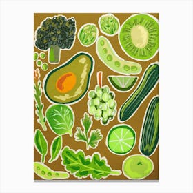 Vegetables And Fruits Canvas Print