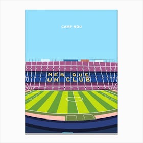 Camp Nou Barcelona Print Canvas Print