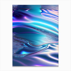Water Texture, Water, Waterscape Holographic 3 Canvas Print