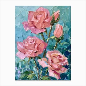 Pink Roses 16 Canvas Print