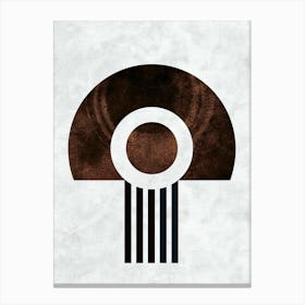 Mushroom - Minimalist Bauhaus Canvas Print