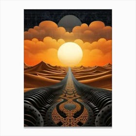 Desert Landscape Canvas Print