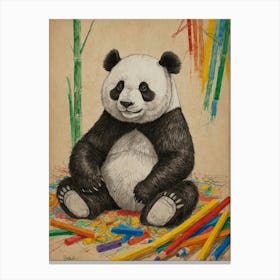 Panda Bear 33 Canvas Print