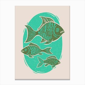 Fish Impressions 1 Canvas Print