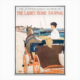 The Summer Porch Number Of The Ladies Home Journal (1908), Edward Penfield Canvas Print